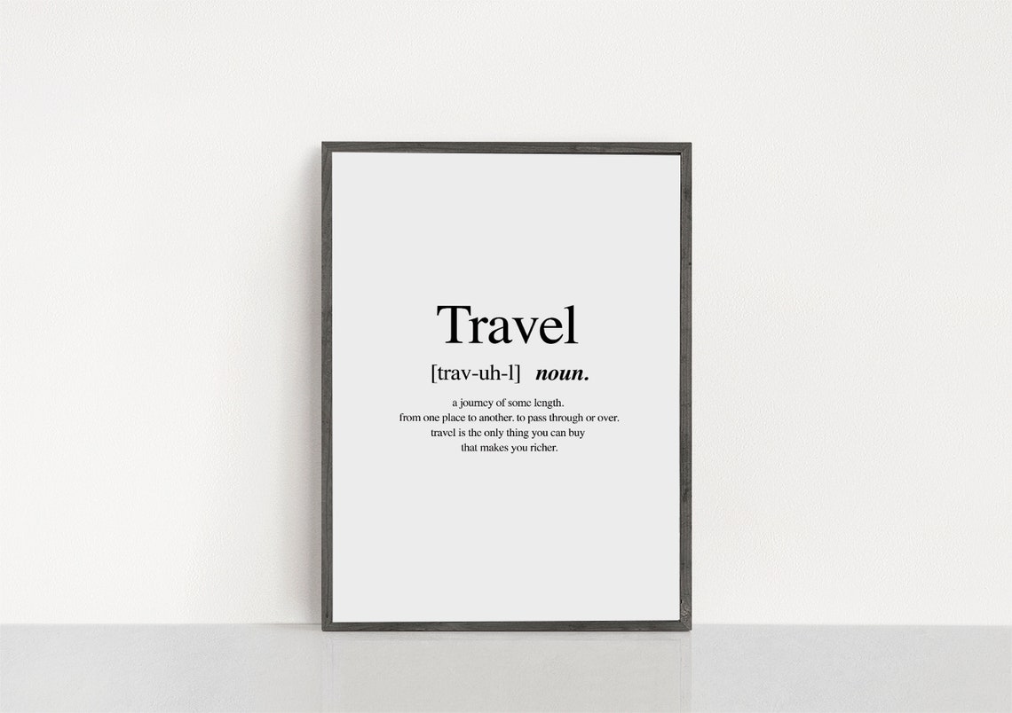 is the word travel a noun