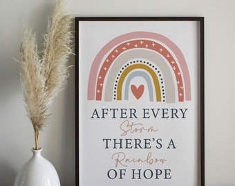 Meaningful Rainbow Baby Quotes Rainbow Baby Quote | Etsy