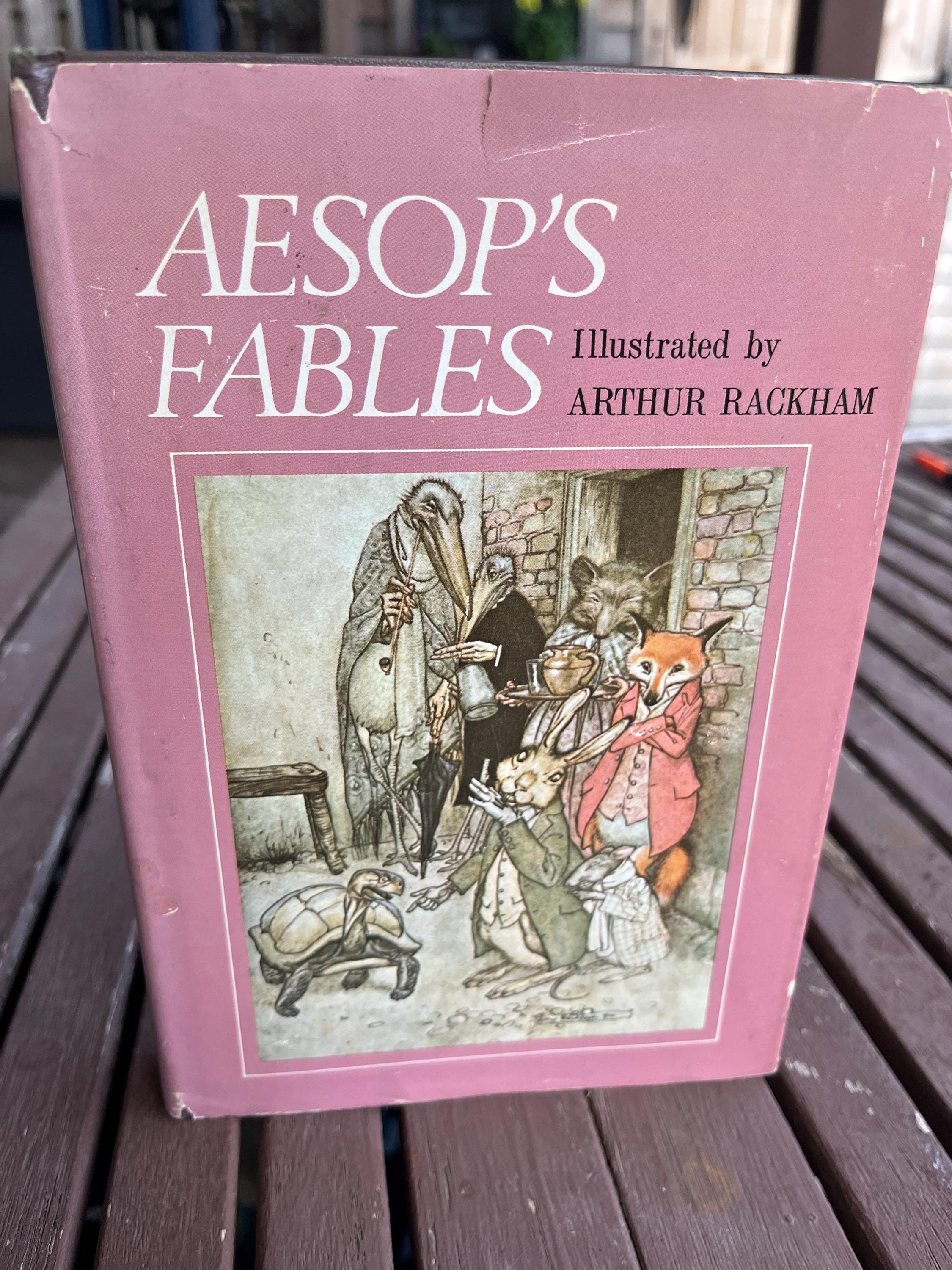 【Werbung vintage 】Aesop AESOP FABLES Animals Wild Boar Sheep & Butcher - 1811