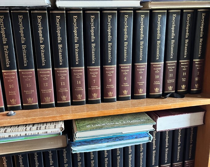 15th Edition Encyclopedia Britannica Complete 30 Volume Set, 1975 Etsy