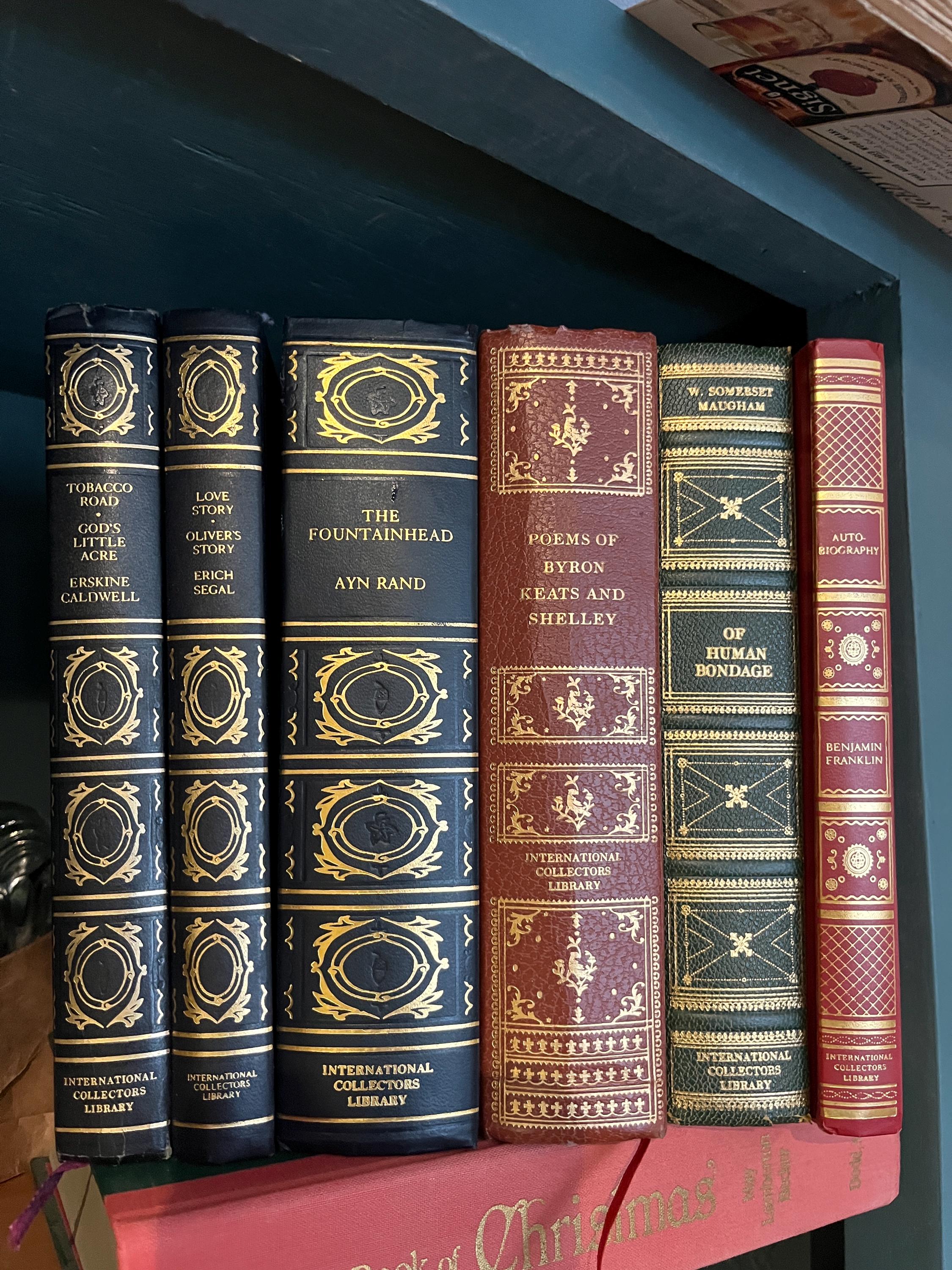 Vintage Book Bundle of 6, International Collectors Library, Shelf