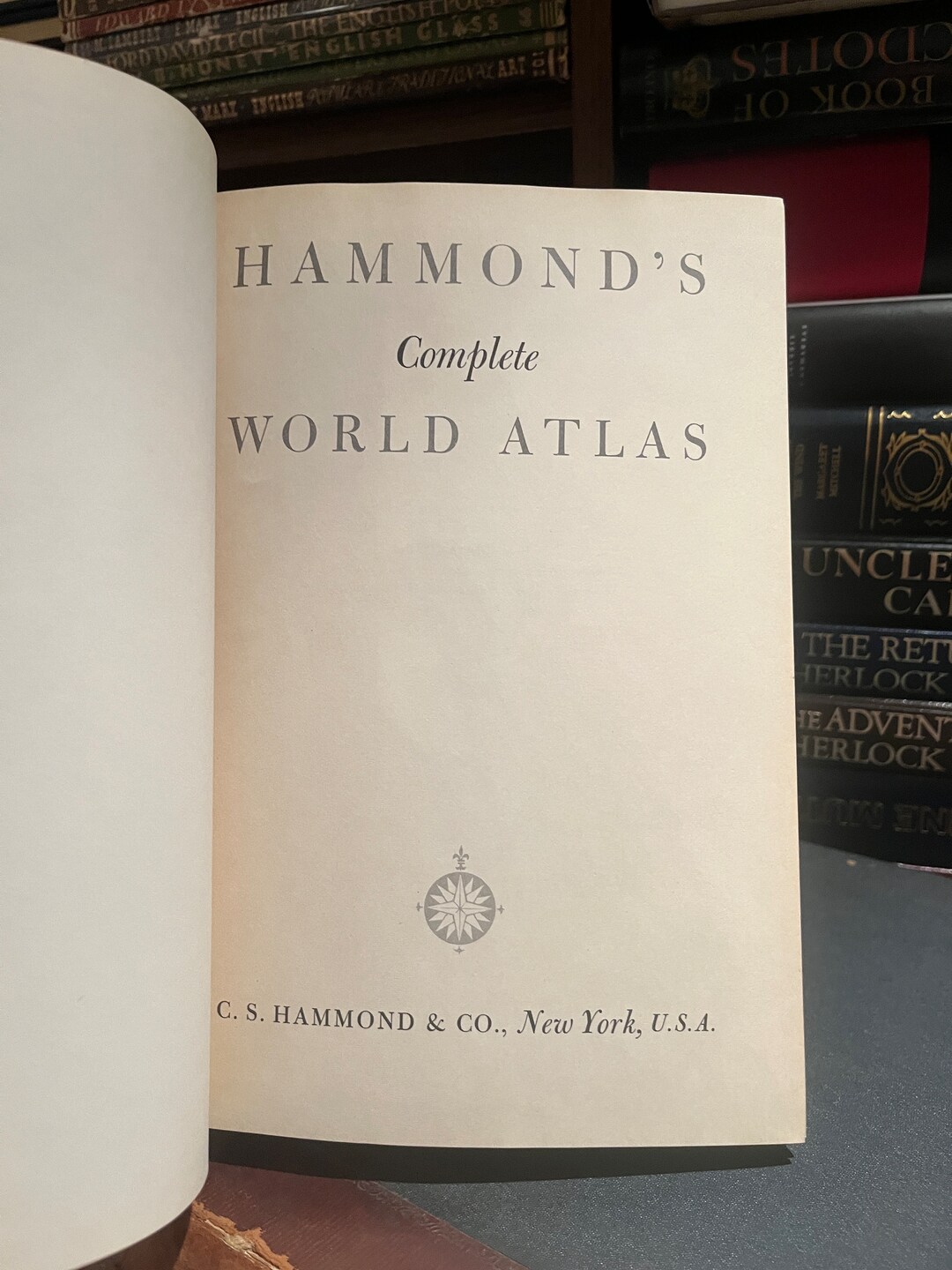 1950 Vintage Atlas Hammonds Complete World Atlas Color - Etsy