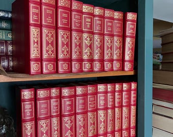 Franklin Library,  Classic books by Charles dickens, leather spine,  illuminated,  book lover's edition, Oxford University press