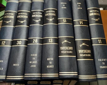 Vintage Encyclopedia, Encyclopedia of Americana, Fully Illustrated