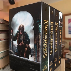 New Classic by J.R.R.Tolkien/The Hobbit/The Lord of the rings/Movie tie-in edition/Complete 4 softcover books in a Slipcase