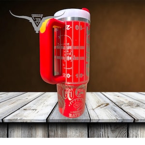 Kansas City Football Laser Engraved Tumbler immagine 3