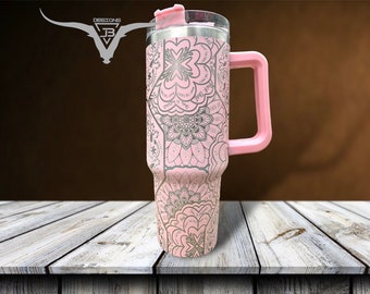 Cuss Word Mandala Laser Engraved Tumbler