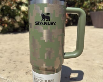Digital Camo Laser Engraved Tumbler