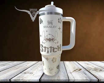 Stitch Laser Engraved Tumbler