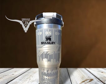 Buffalo Bills Laser Engraved Tumbler