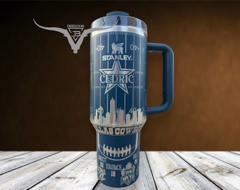 Dallas Cowboys Laser Engraved Tumbler
