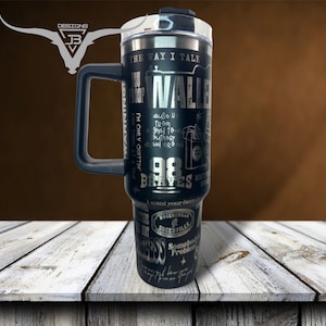 Country Music Wallen Laser Engraved Tumbler