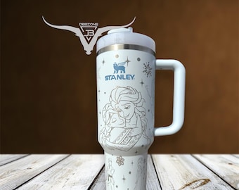 Frozen Laser Engraved Tumbler