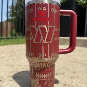 Washington Football Laser Engraved Tumbler