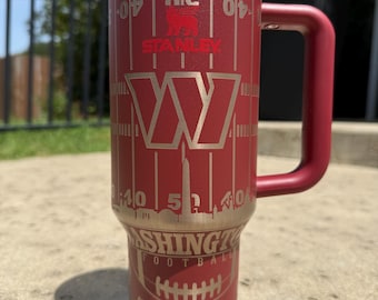 Washington Football Laser Engraved Tumbler