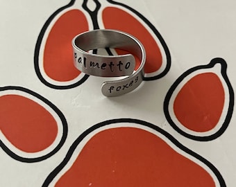 The Foxhole Court - Metal Stamped Jewelry - Palmetto State Foxes - Pipe Dream - Yes or No? - Bookish Merch - The All for the Game Series