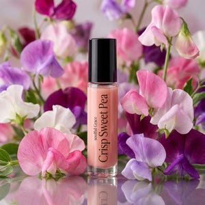 Crisp Sweet Pea Perfume Oil Roller | Floral Sweet Pea Fragrance, Alcohol-Free image 4