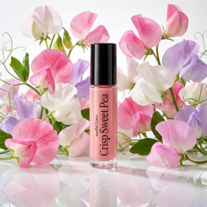 Crisp Sweet Pea Perfume Oil Roller | Floral Sweet Pea Fragrance, Alcohol-Free image 3