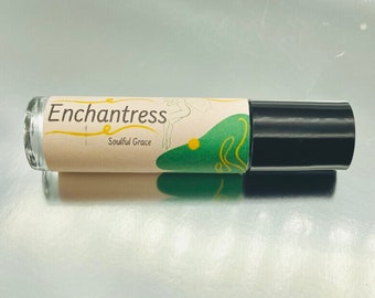 Enchantress Perfume Oil Roller- Jasmine, Sweet Orange, Frankincense| Exotic 100% Pure Perfume Fragrance Body Oil Roll On Vacation scent