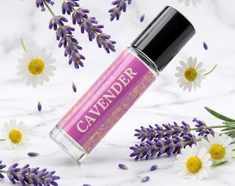 Cavender  Lavender Chamomile Perfume Oil Roller - Herbal Floral Scent, 10ml