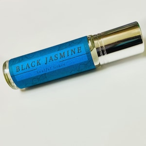 Black Jasmine Perfume Oil Roller| Jasmine, Woody Musk scented | Crisp, Floral Scented| 100% Pure Perfume Fragrance Body Oil Roll On