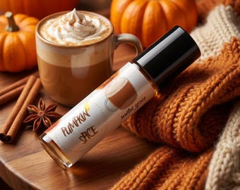 Pumpkin Spice Perfume Oil Rollball, Autumn Harvest Scent