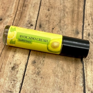Avocado Crush Perfume Oil Roller| Mellow Warm lemon scented | Soft Greenery | 100% Pure Perfume Fragrance Body Oil Roll On