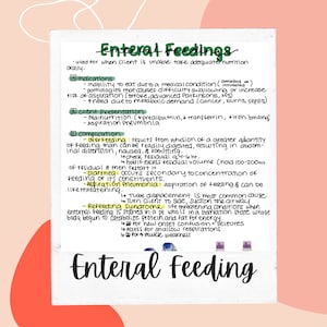 Note sull'alimentazione enterale/infermieristica