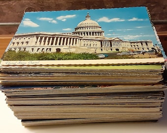 Vintage US & Foreign Postcards Set: Tourist Views (30 Count) Random Set