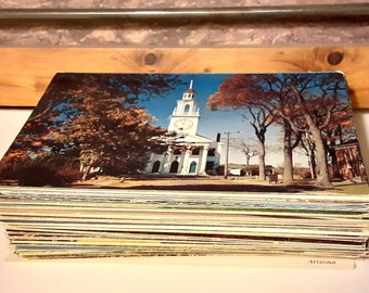 Original Vintage Unused Postcards Set ||| Random Lot of 15 ||| USA Edition ||| Monuments, Landmarks, Family, Friends, Voters, Snail Mail