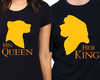 his queen her king lion king shirts