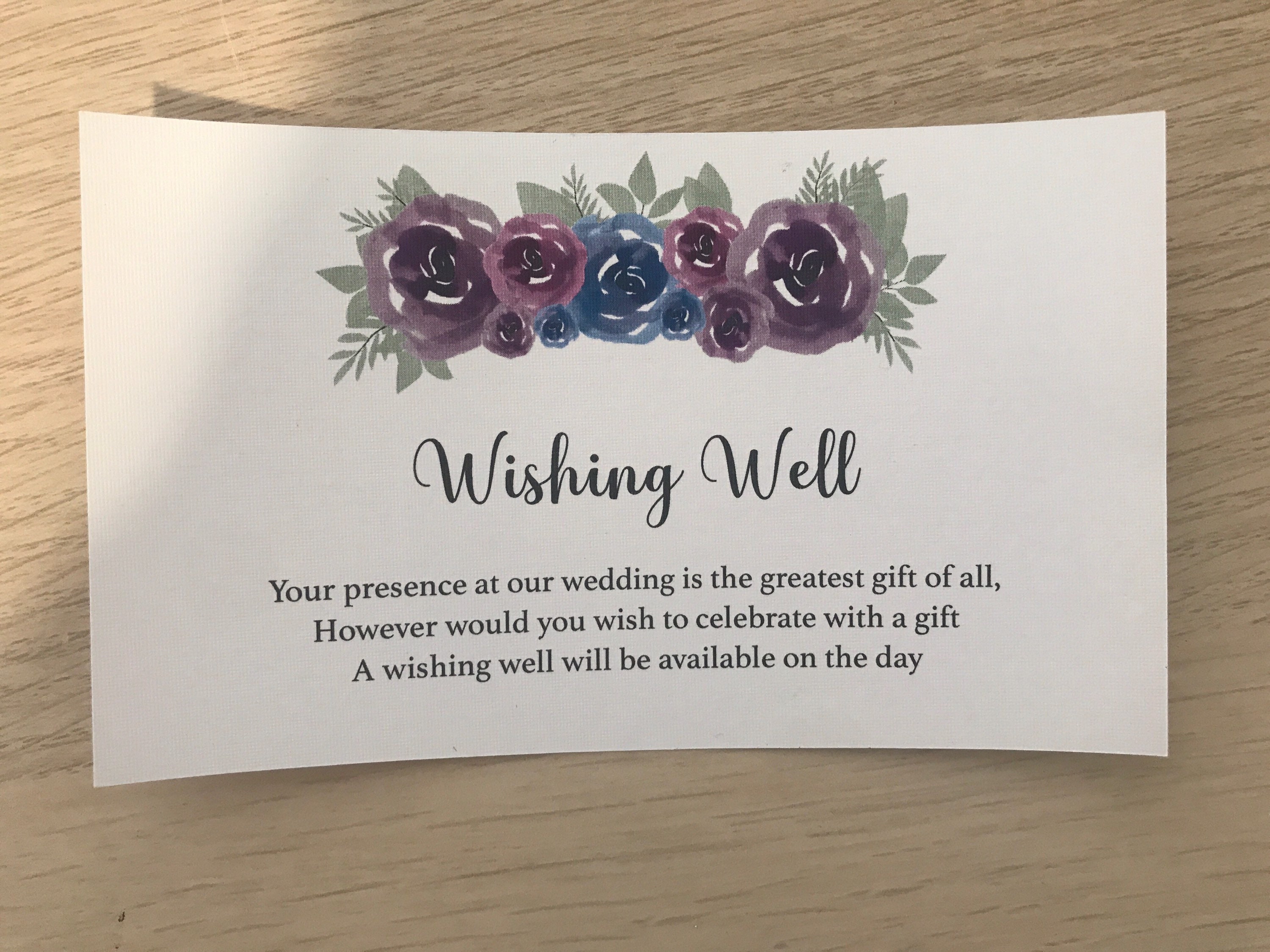 Wishing well cards Etsy