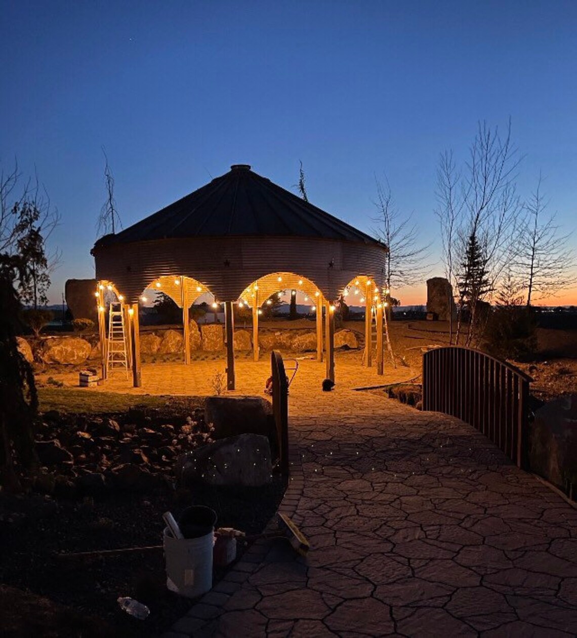 27 Recycled Grain Bin Gazebo Kit Etsy