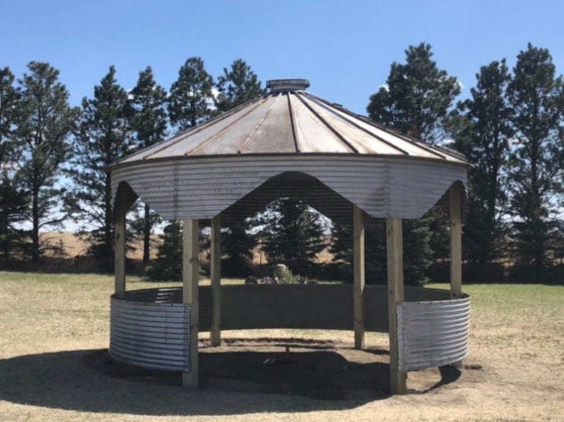 Scalloped Grain Bin Gazebo Kit Etsy