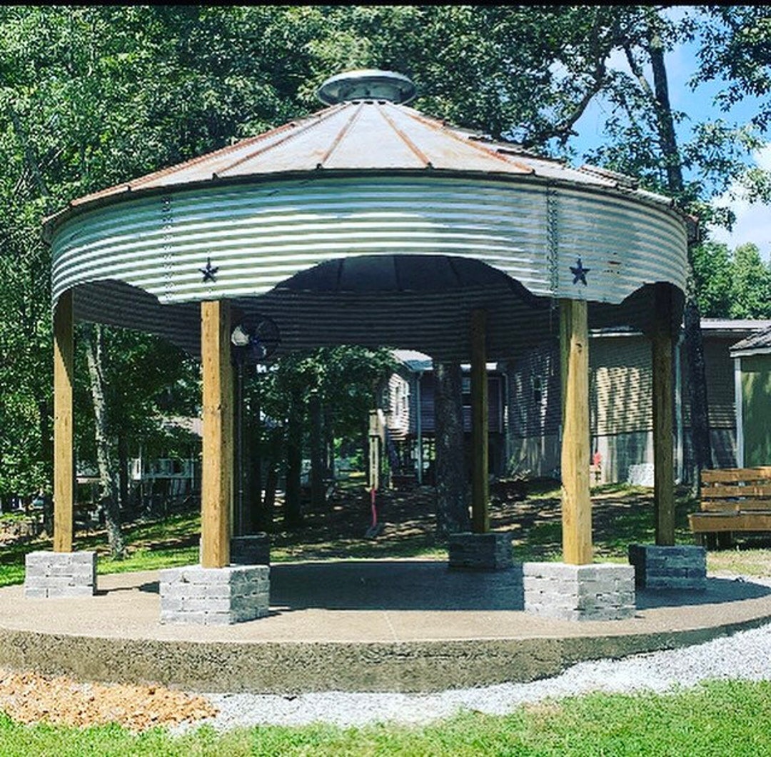 Scalloped Grain Bin Gazebo Kit Etsy Canada
