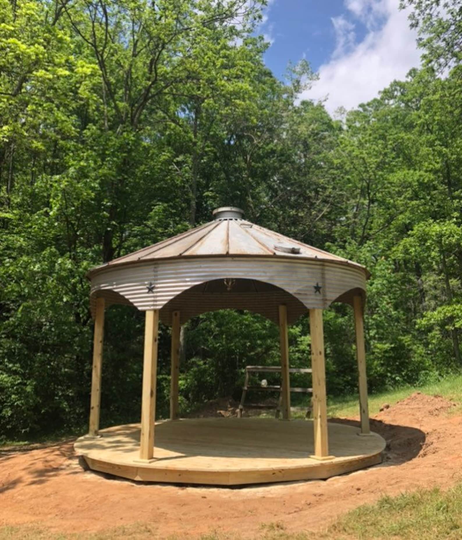 Scalloped Grain Bin Gazebo Kit Etsy