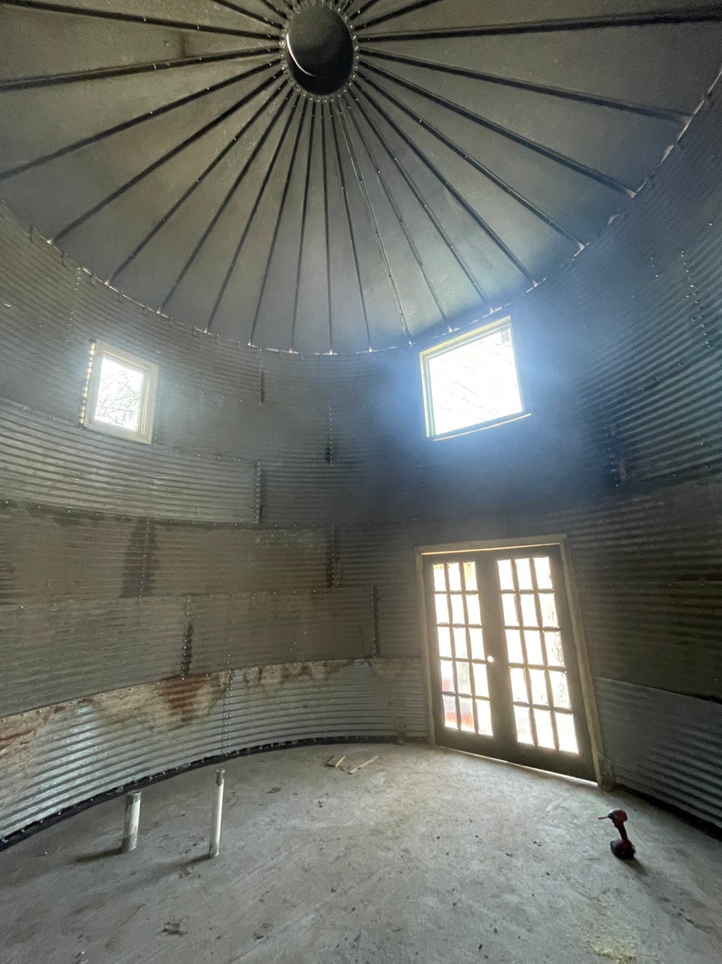 Grain Bin Cottage Kit 24 With Awnings Etsy