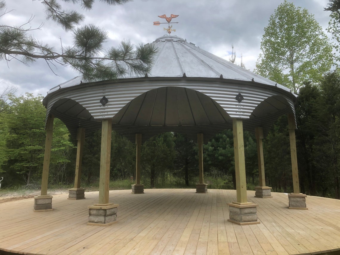 Custom Grain Bin Gazebo Kit Etsy