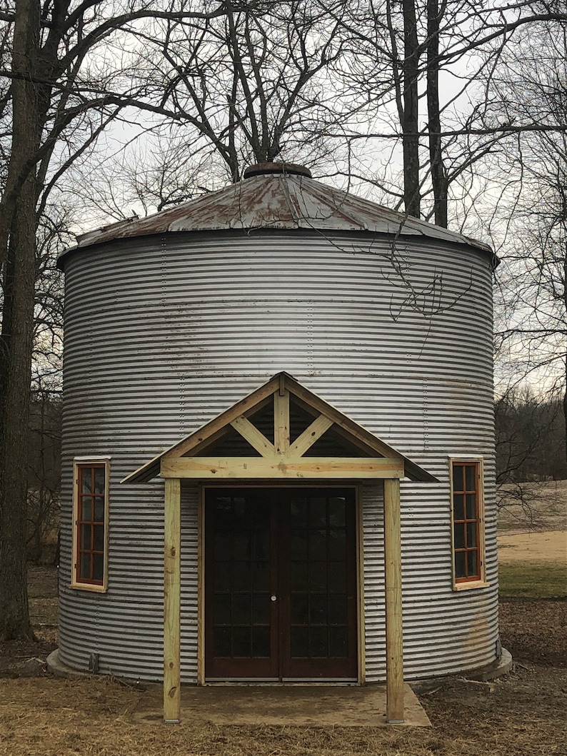 Grain Bin Cottage Kit 18 Diameter With Porch Etsy
