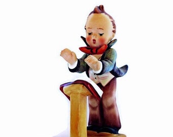Genuine Vintage Band Leader MJ Hummel Goebel Figurine Small Boy Made in  West Germany