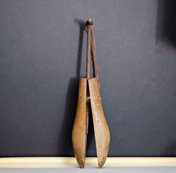 Vintage Cobbler Wooden Shoe Form Stretcher Fall D… - image 2