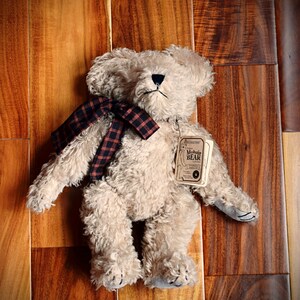 Oso de peluche vintage de mohair de Boyd's: Fitzgerald Bearington, peluche articulado (1997) imagen 3