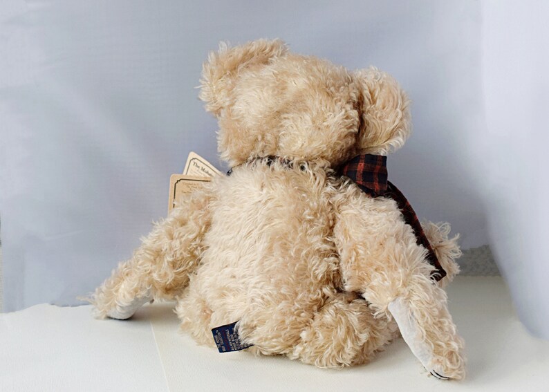Oso de peluche vintage de mohair de Boyd's: Fitzgerald Bearington, peluche articulado (1997) imagen 6