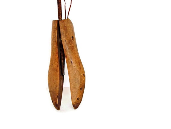 Vintage Cobbler Wooden Shoe Form Stretcher Fall D… - image 3