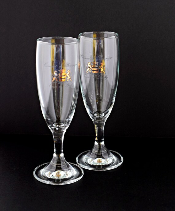 tall fluted glasses