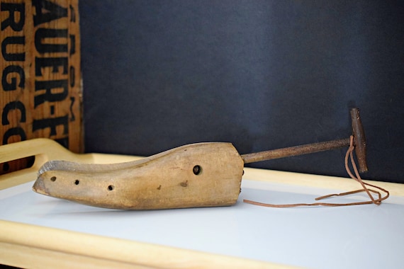 Vintage Cobbler Wooden Shoe Form Stretcher Fall D… - image 10