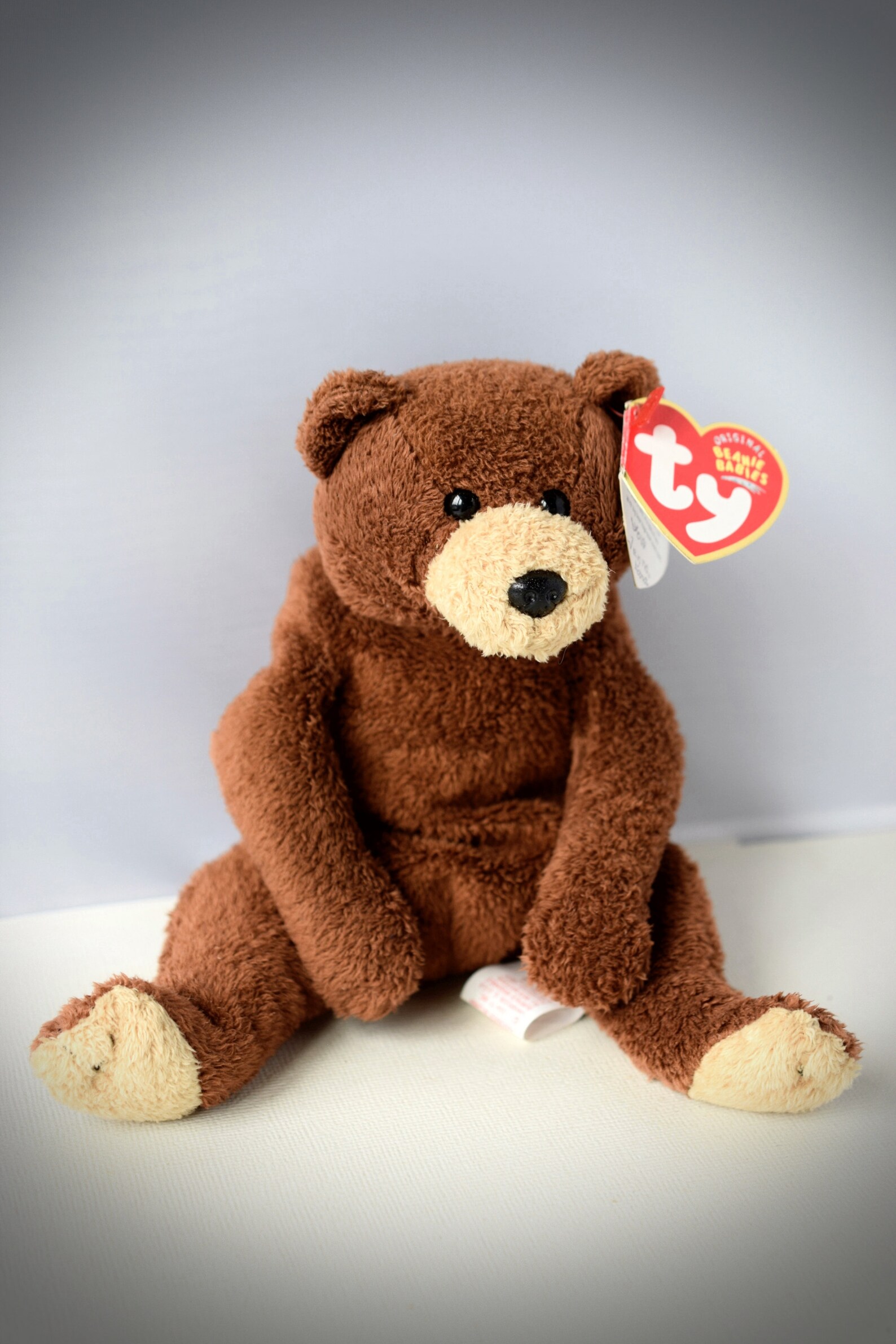 TY Brown Bear Plush Stuffed Bixby Bear 8 Beanie Babies Etsy
