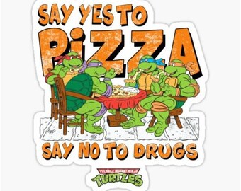 Teenage Mutant Ninja Turtles TMNT Sticker Pack 4 Car Window Peeker Decal Laptop Stickers