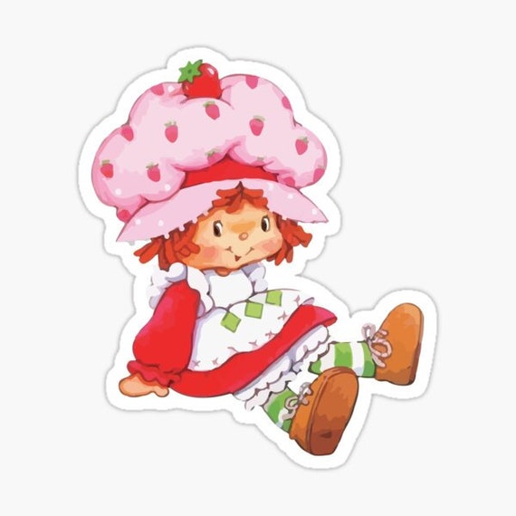 Strawberry shortcake Vinyl Decal Laptop Decal Strawberry Etsy