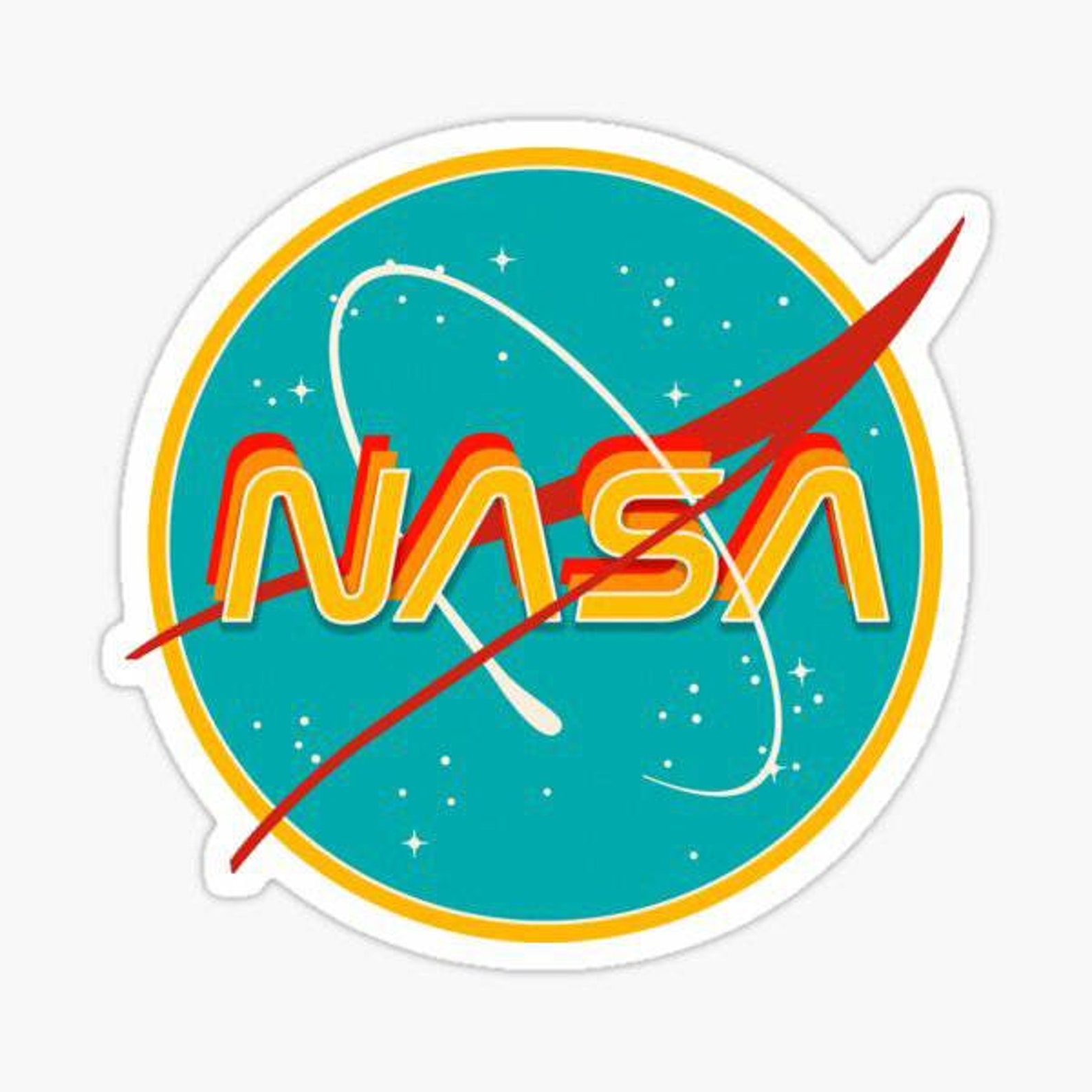 NASA Stickers Vinyl Decal Laptop Decal NASA Stickers Etsy